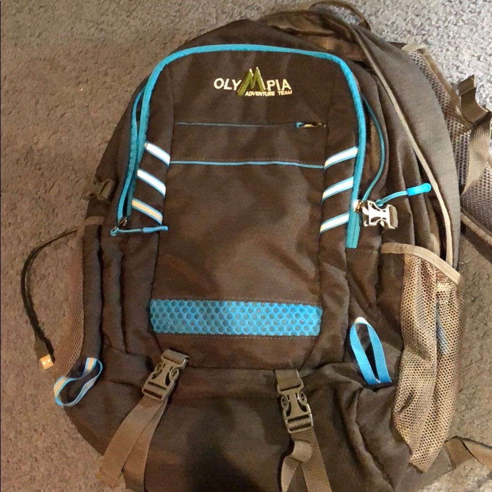Backpack with cord for portable batteries